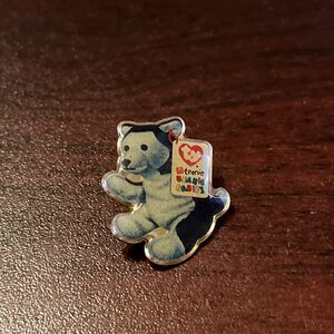 McDonald’s Ty Teenie Beanie Babies Husky‎ Dog Employee Lapel Hat Pin